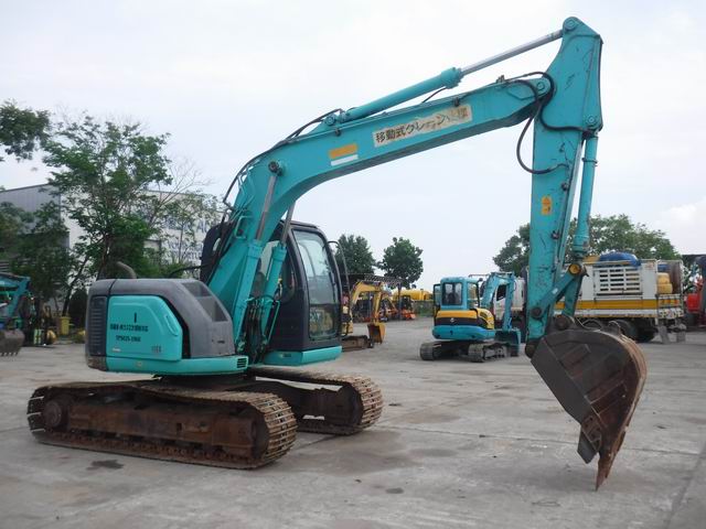 Customized Kobelco Excavator 13 Ton Mitsubishi Engine 0.5m Bucket 1500 Working Hours