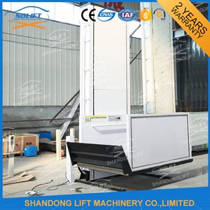 Hydraulic Vertical Wheelchair Platform Lift / Aluminum Alloy Patient Lifting Hoists