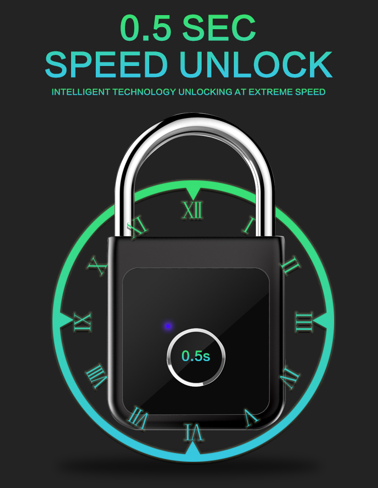 Tuya Smart Keyless Fingerprint Door Lock Phone Control Open Smart Mini