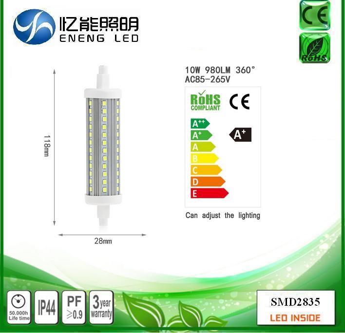 360 degrees 15W led R7S J118mm 360 degree angle 118mm LED R7S ligh 1500LM replace halogen lamp AC85-265V CE ROHS