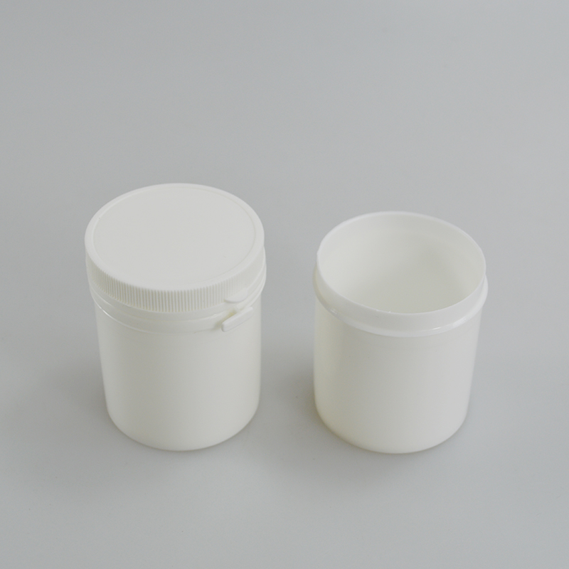 PP Tear Pull Cap Bottle 80g Chewing Gum Plastic Bottle with Straight Round Design