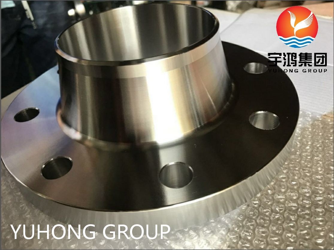 ASTM A182 F51 2'' SCH10S ASME B16.5 WNRF Duplex Stainless Steel Flange PT/PMI