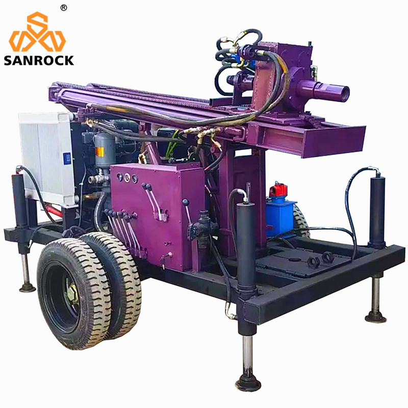 Small Water Well Drilling Rig Rotary Borehole Drilling Machine Trailer Mounted Water Well Drilling Rigs