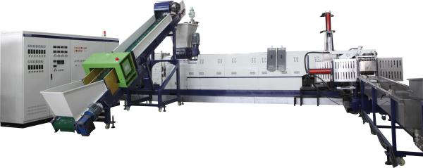Double Stage Single Screw Extruder Automatic PE Film Washing System Electrical
