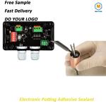 Two-component solventless room temperature curing epoxy potting-sealing material