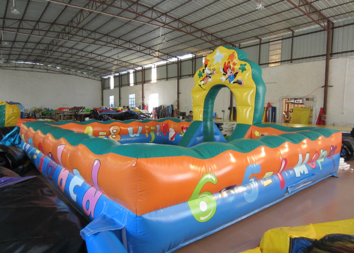 Small inflatable sport arena for baby inflatable track for outdoor games