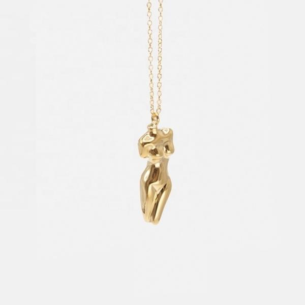 925 Sterling Silver Venus Women'S Body Pendant Necklace Customizable For Your