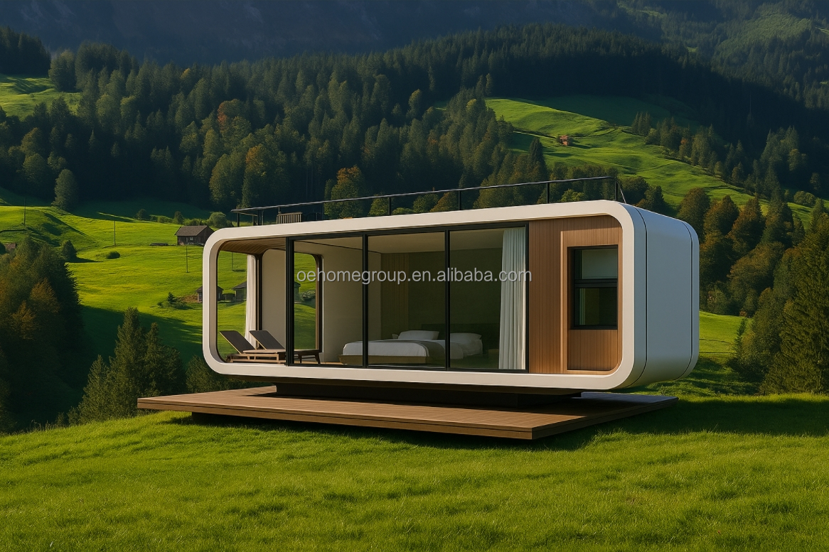 Soundproof OEM ODM Modular Private Office Pods Outdoor Capsule For Exterior Garden Backyard