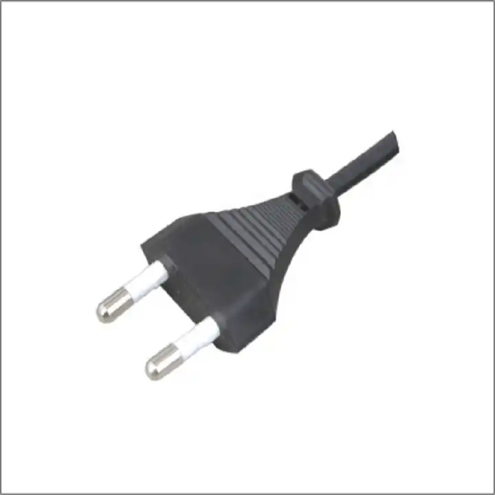 PVC / RUBBER K04 2 pin eu plug electric Supply KC dryer ac approved extension cord wire electric high power cords plug
