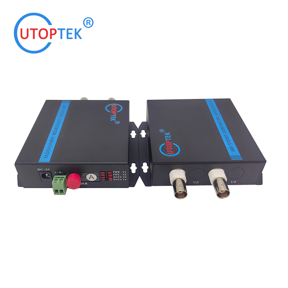 Factory OEM 2ch 1080P BNC video+1Rs485 over Fiber FC/SC 20km HD-CVI/AHD/TVI 1080P Coaxial Video over Fiber Converter