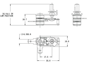 Zy10 KST Series Adjustable Bimetallic Thermostats For Oven Bimetal Thermostat KST207