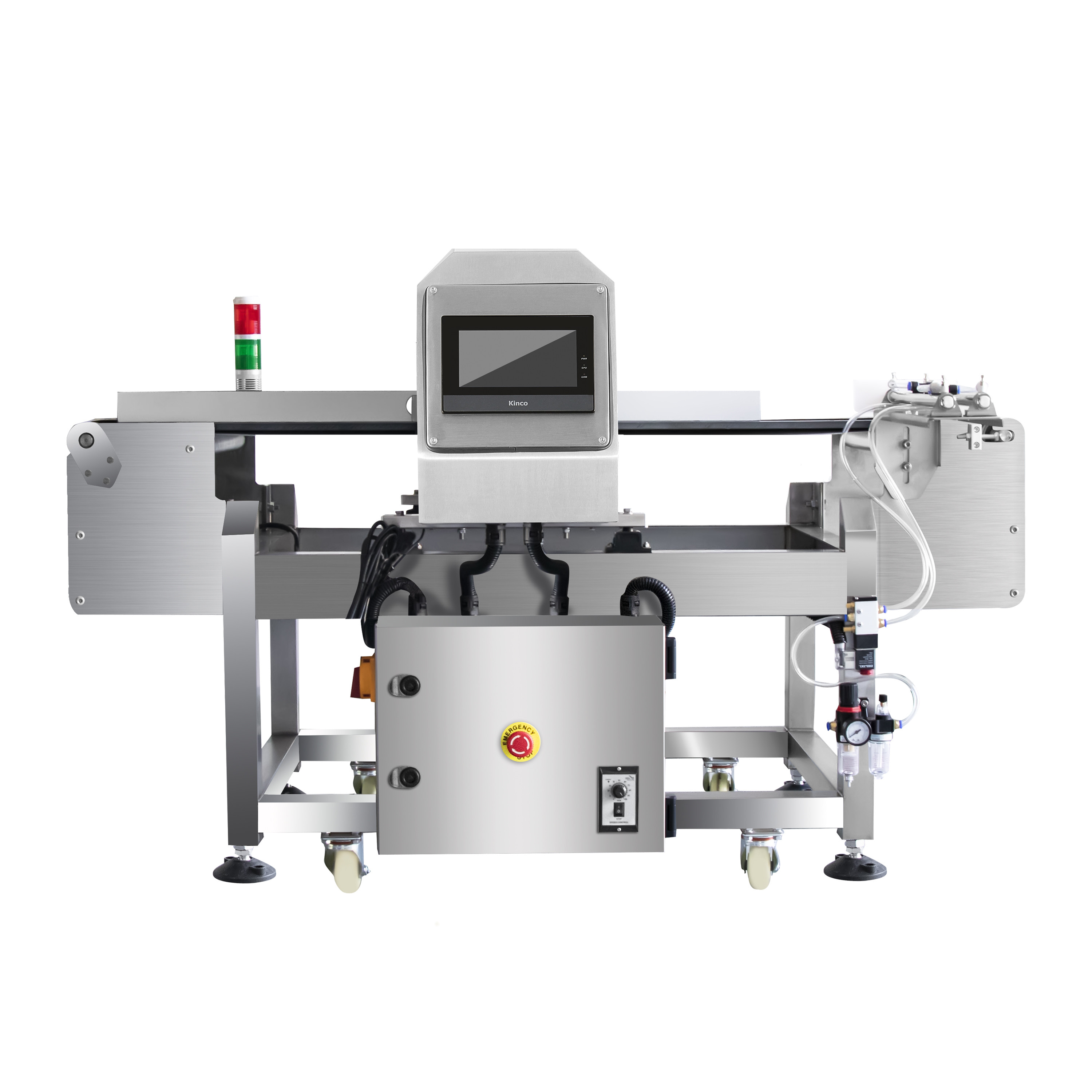 High Accuracy free fall pipeline metal separator funnel food metal detector for granular pharma metal powder plastic rub