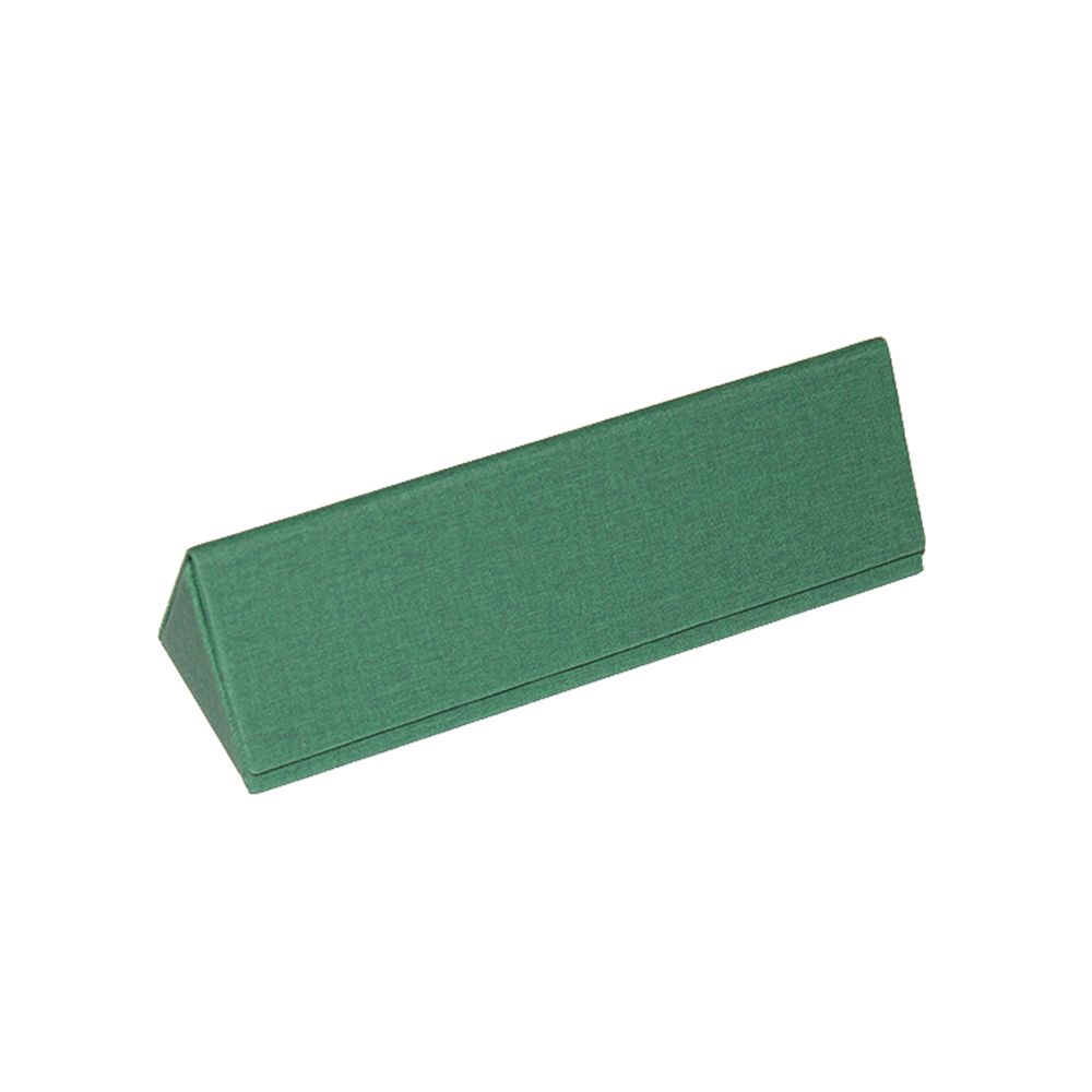 Triangular hand-made optical glasses case