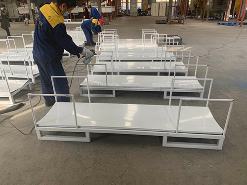 Customized Portable Stacking Racks Easy Mobility With Caster Wheels