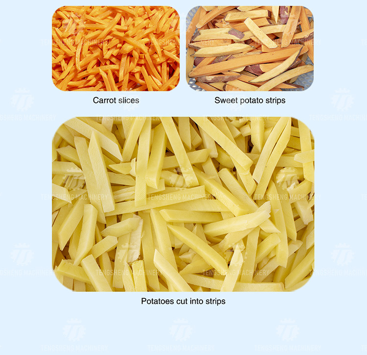 Commercial French Fries Vegetable Processing Machine Potato Cutter