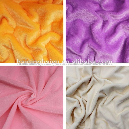 flex plain plush baby blanket minky fabric sofa material cotton fabric