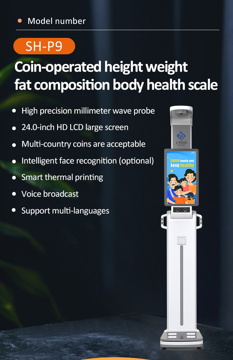 Smart Height And Weight Body Fat Scale Bmi Rs232 Printer Digital Scale