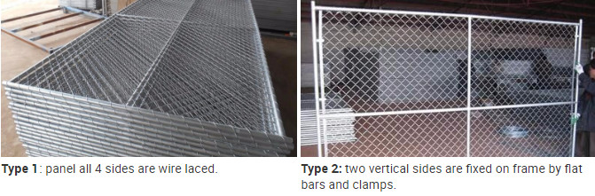 Electric Galvanized Temporary Security Fence 3.2mm Wire Perimeter Patrol Fence
