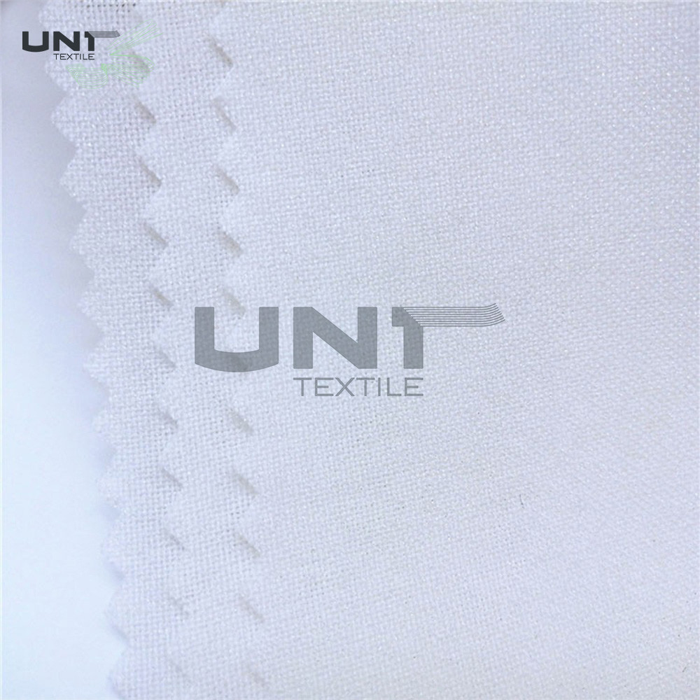 100% Polyester Plain Weave Woven Shirt Collar Interlining Fusing Fabric Knit