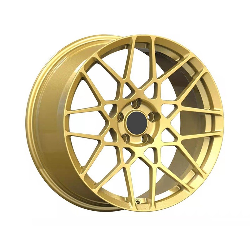 Centerlock type bright colour painting Forged Custom Wheels 18 19 Inch With Black Machine Face rims