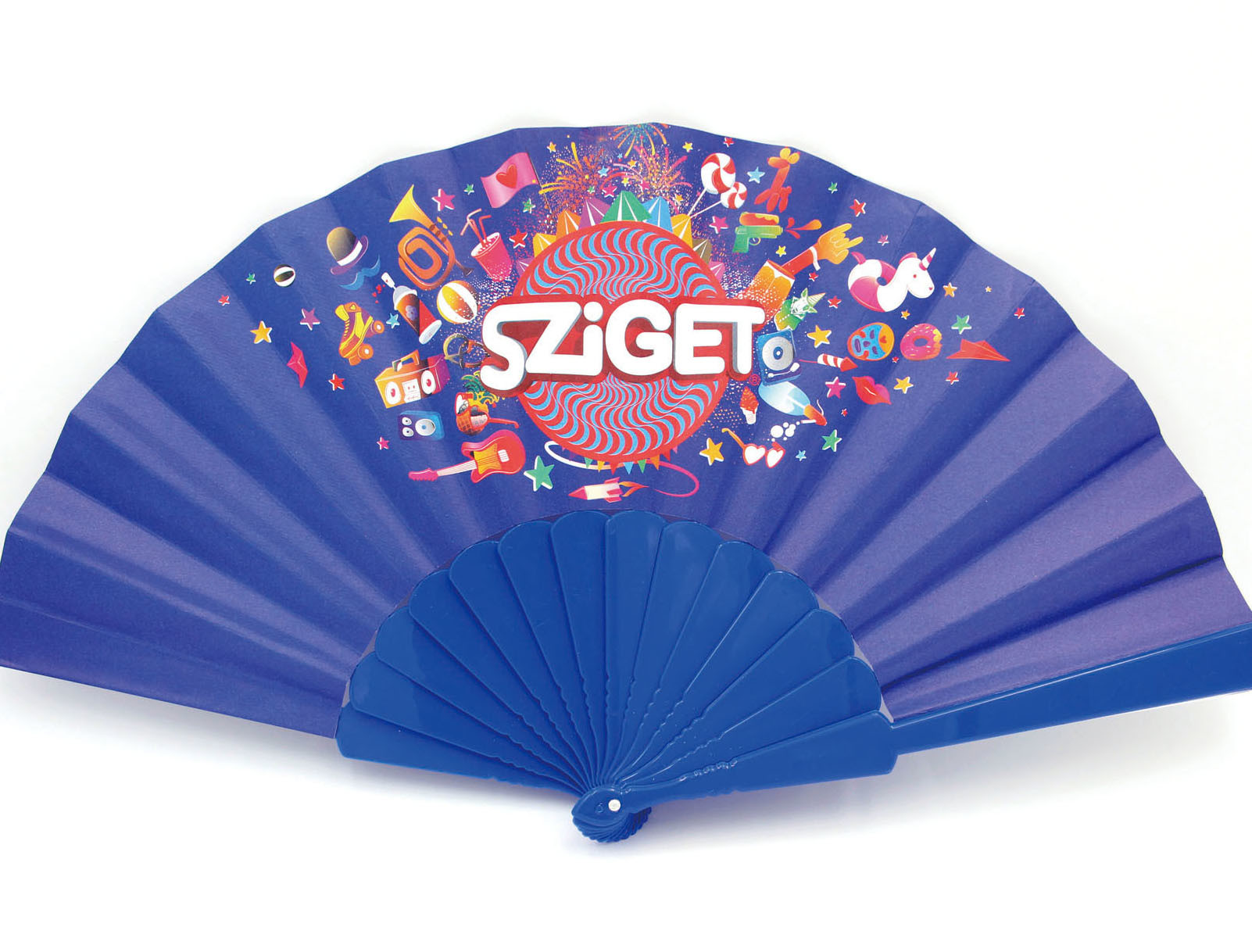 Colorful Promotional Folding Plastic Fan Advertising Fan Logo Customized