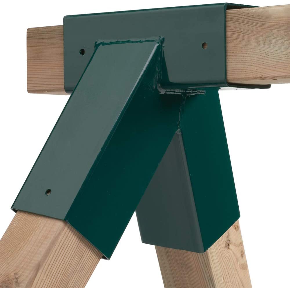 A-Frame 2 Brackets Green Coating Swing Set Bracket With Heavy Duty Mounting Hardware