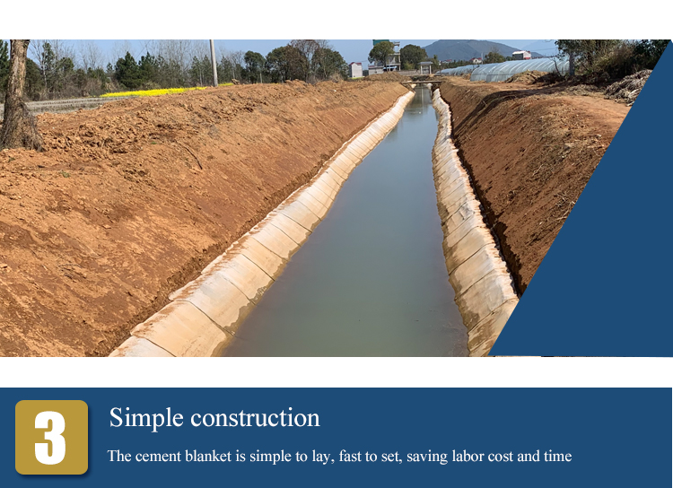 Effective Anti-Scouring Flood Scouring Concrete Blanket for Roof Garden and Road Base