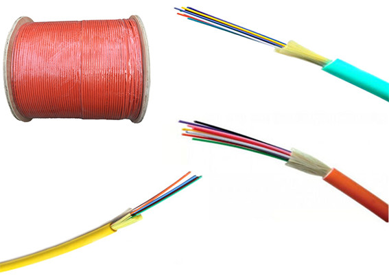 12 Core Fiber Optic Cable Inside Single Fiber Armored More Tight Buffered Design