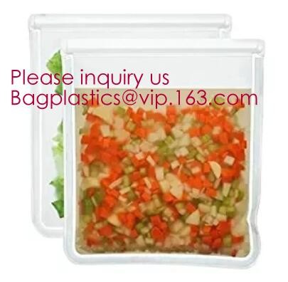 Reusable Silicone Food Storage Bag Washable Silicone Fresh Bag for Fruits Vegetables Meat Preservation bagplastics bagea
