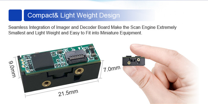 Arduino Raspibeery Pi Barcode Scanner Module Mini CMOS Laser 650nm 1D 2D