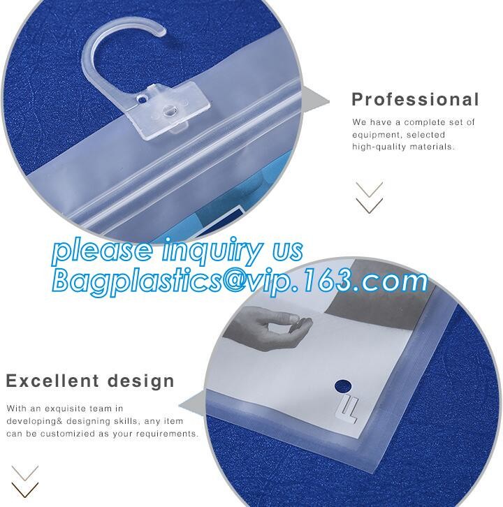 hanger bag with zip lock on the top,Frosted Zip lockk bag EVA PVC hanger bag for clothes, EVA frost drawstring bag, Froste