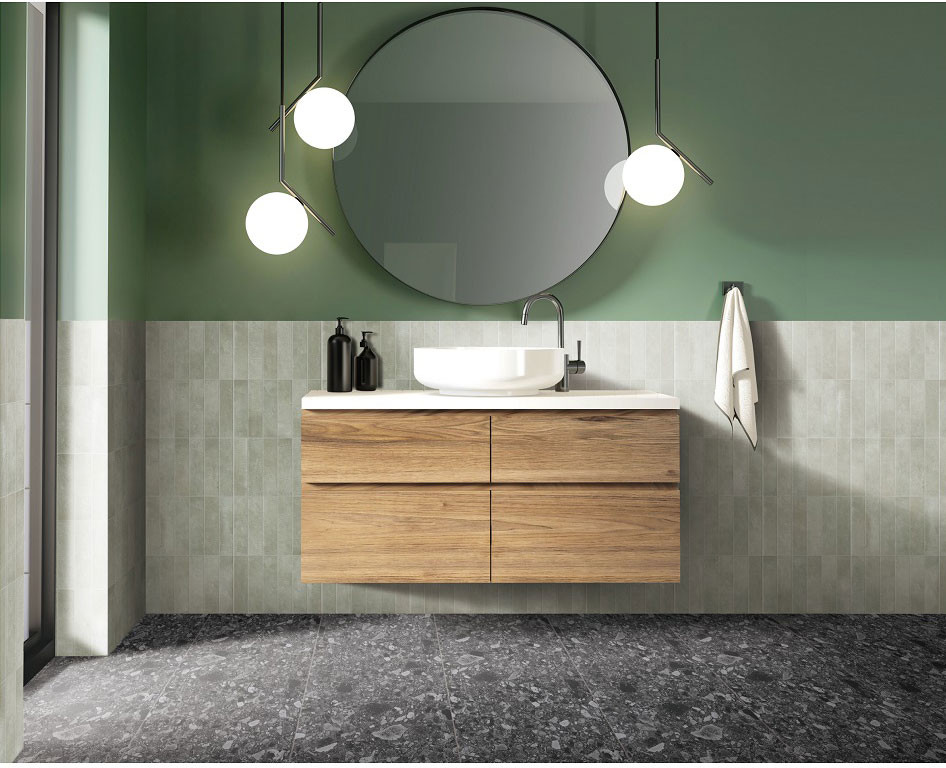 Light Green Modern Tiles And 16"X32" Retro Ceramic Wall Tiles For Dining Room And Living Room
