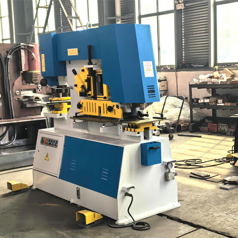 Manufactory Carbon Steel Multifuction Ironworker Punching And Shearing Cutting Machine Q35Y-100T