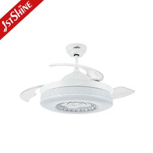 Embedded Industrial 6 Speeds Remote Control Retractable Ceiling Fan With LED
