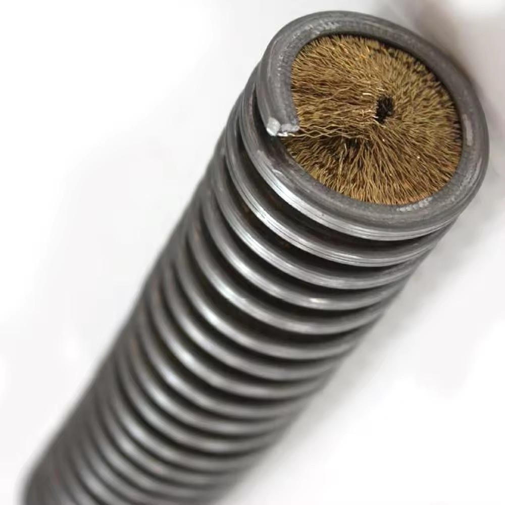Sprial Rotary Inward Cleaning Inside Ring Inner SS Brass Spiral Wound Coil Brushes