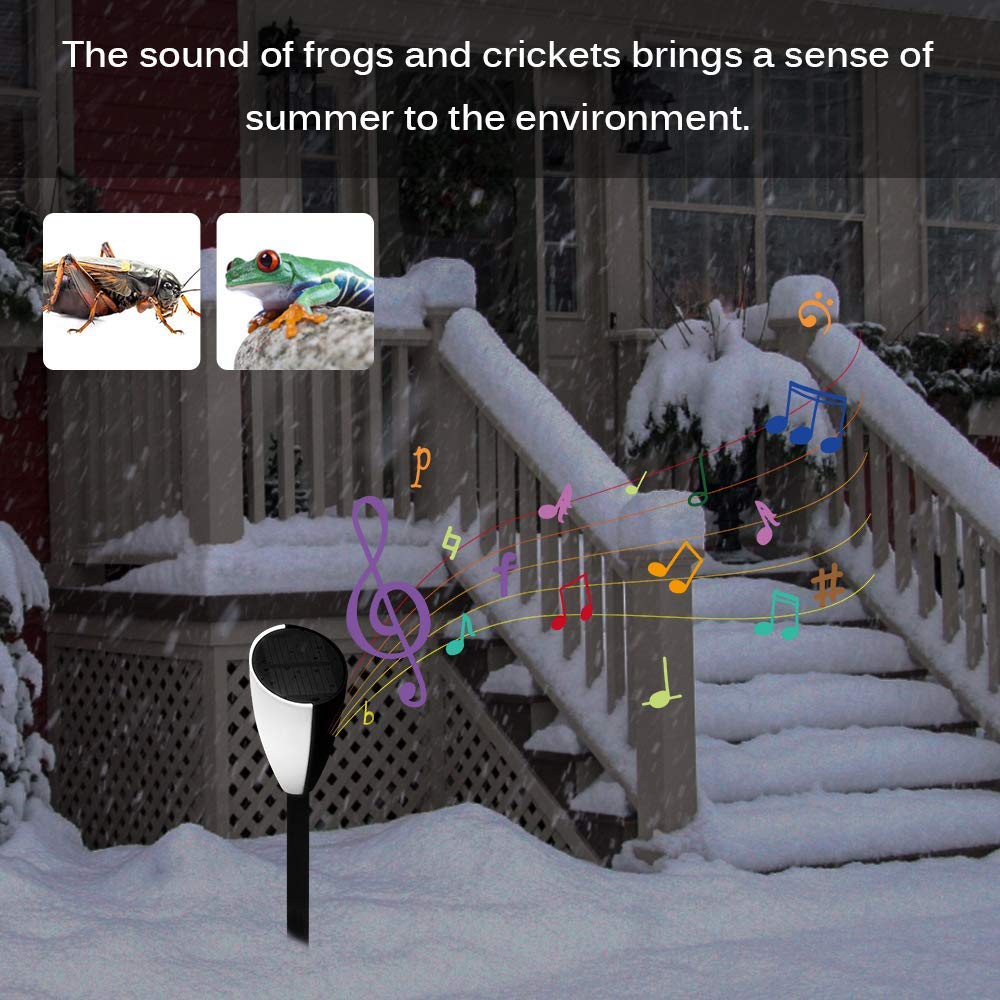 Waterproof Outdoor Pathway Garden Solar LED Music Lawn Lamp Landscape IP65 ROHS Ce 3-YEAR ABS