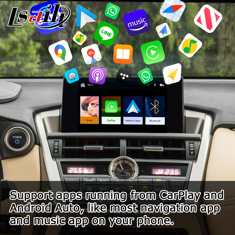 Lexus NX wireless carplay android auto screen mirroring projection interface NX300g NX200t
