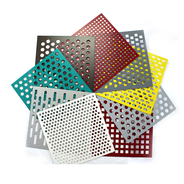 Slotted Hole Perforated Aluminum Sheet With Staggered Hole Arrangement For Cutain Wall