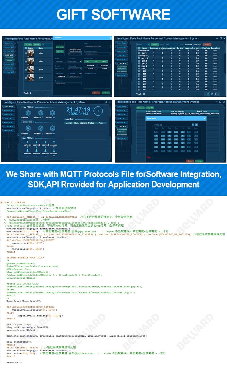 MQTT Cloud Touchless Face Recognition Temperature Measurement System