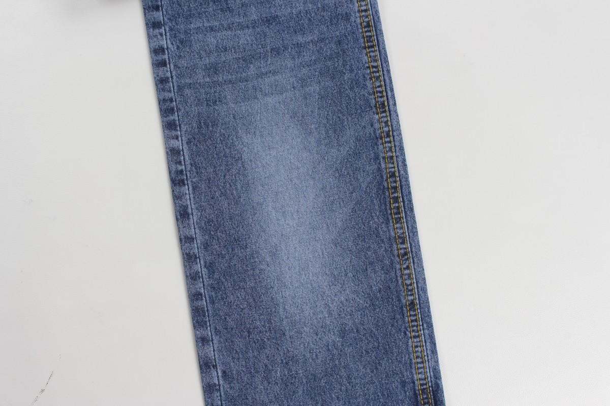 Wholesale 100% Cotton 7.3 Oz Dark Blue Rigid Denim Fabrics For Jeans