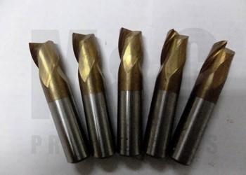 Center Cutting Hss End Mill Aluminum Roughing Titanium Nitride Tin Coated End