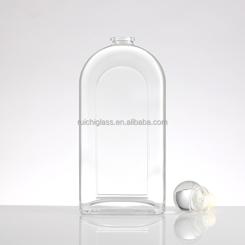 Customize Sealing Type Latest Design Whisky Vodka Glass Bottle for Beverage Industry