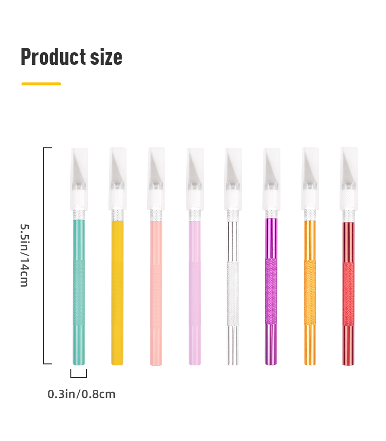 Metal Handle Scalpel Blade Knife for Craft Engraving Cutting Supplies DIY Stationery
