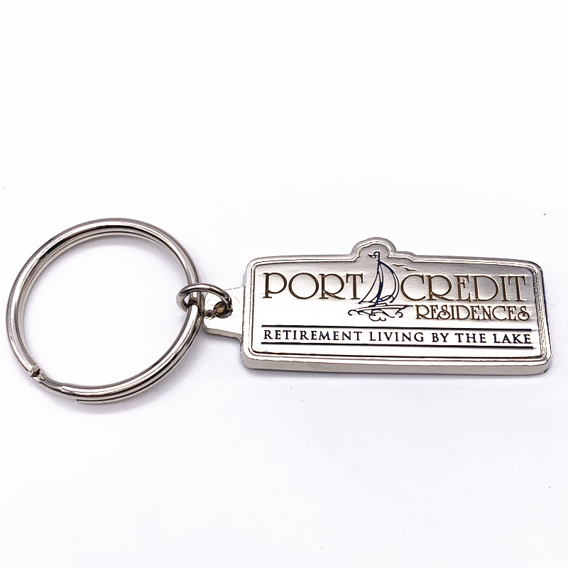 Butterfly Shape Custom Metal Keychains , Soft Enamel Keychain With Epoxy