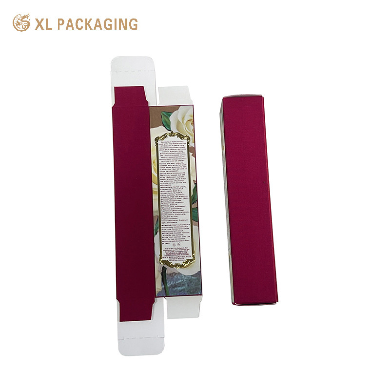 Luxury Paper Foldable Card Box Lipstick Cosmetic Serum Bottle Packaging Eco Friendly