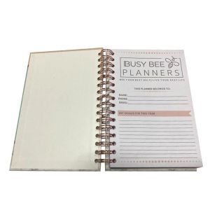 A6 Hardcover Spiral Notebook Printing Exercise Book Printing OEM ODM