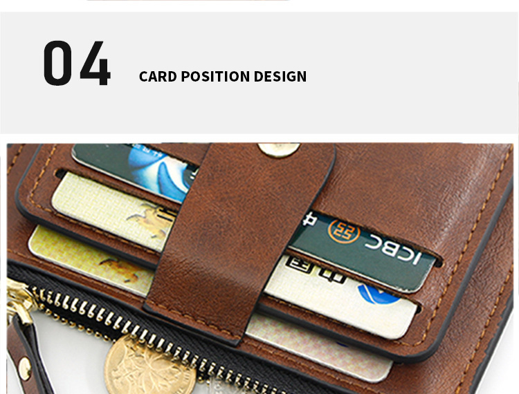 Credit Card Holder Wallet for Men and Women Unisex Pur Color Leather Pu Coin Purse