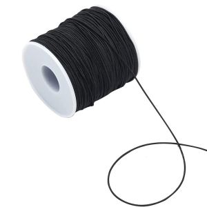 Polyester 1mm Stringing Elastic Cord / 1mm Elastic Cord For Bracelets