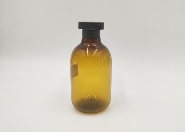 250ml Amber Color Boston Custom Cosmetic Bottles Alcohol Hand Sanitizer Pump