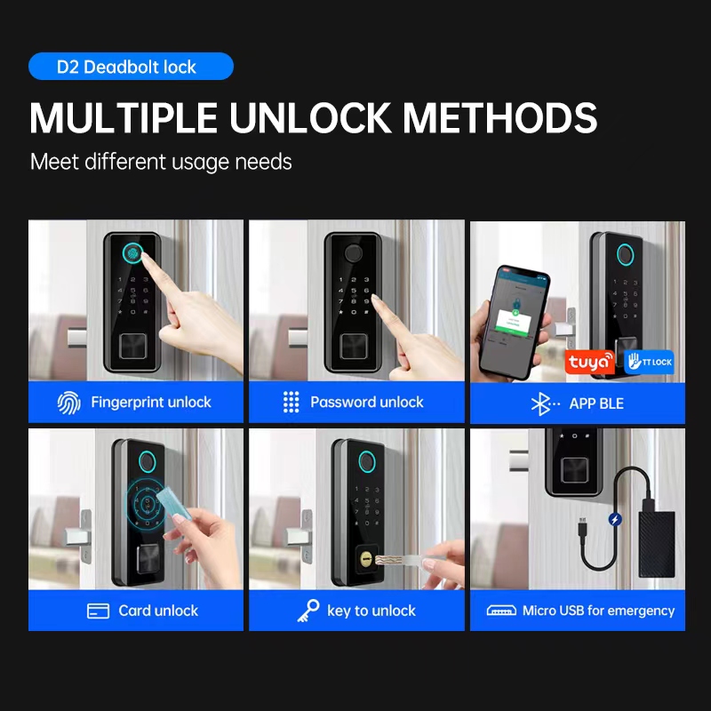Entry Smart Door Lock With Code APP Control Tuya Intelligent Lock